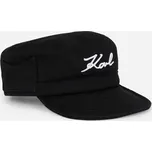 KŠILTOVKA KARL LAGERFELD K/SIGNATURE FLAT CAP BLACK