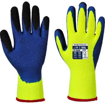 Pracovní oblečení PORTWEST Rukavice Duo-Therm výprodej Velikost: 2XL, Barva: žlutá-modrá