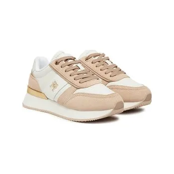 Dámské tenisky Sneakersy Tommy Hilfiger Th Fashion Runner FW0FW08475 Béžová 37