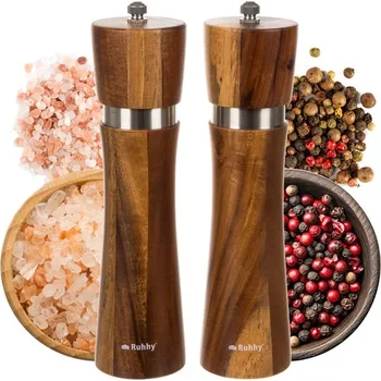 Paradox Sada 2 keramických mlýnků na sůl a pepř / Mahagon