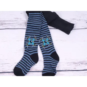 Punčocháče punčocháčky punčošky YO s proužky a obrázkem velikost oblečení - děti: 116/122