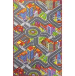 Dětský kusový koberec silnice Big City, 140x200, vícebarevná, dětský pokoj, Associated Weavers - 1 rok na vrácení + DOPRAVA ZDARMA k Vám i zpět