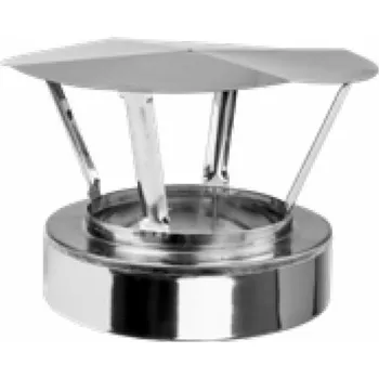 Komín PRODMAX 180/250 Ploché zakončení se stříškou /0,6mm nerez