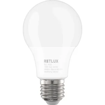 Žárovka LED žárovka stmívatelná 3 step DIMM 10 W E27 A60 CW RLL 450 RETLUX