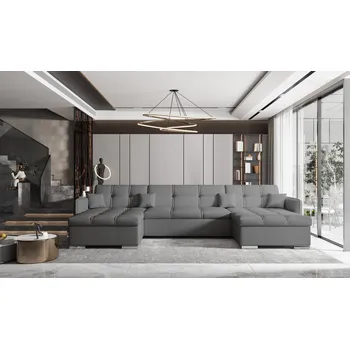 Sedací souprava Rozkládací rohová sedačka LAKI U šedá