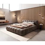 DELIFE Čalouněná postel Cutio 140x200 cm mikrovlákno taupe vintage