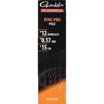 Rybářský háček GAMAKATSU - Hotový návazec Pro Commercial King Pro Spade Ready Rigs 0,14 mm 15 cm vel. 16 8 ks