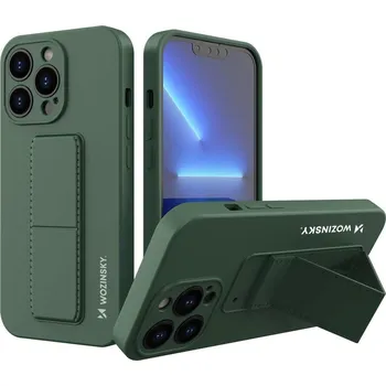 Pouzdro na mobilní telefon Wozinsky Kickstand Case pouzdro / kryt s opěrkou 3v1 pro Apple iPhone 12 PRO (6,1") green