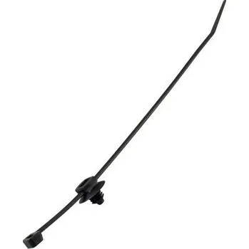 Stahovací páska Kabelová vázací páska Nedá se uvolnit 200mm 4,6 mm Černá Nylon 66 RS PRO