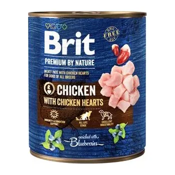Pro psa Brit Premium Dog by Nature konz Chicken & Hearts 800g