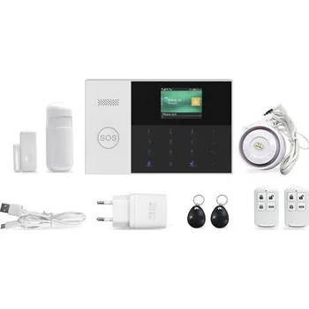 Domovní zvonek HUTERMANN HG-240-EN-TUYA Alarm domovní s tísňovým hovorem, chytrou aplikací, sirénou