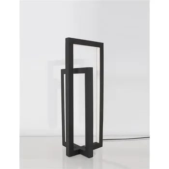 Stojací lampa NOVALUCE Stolní lampa ZESIRO černý hliník a akryl vypínač na těle LED 12W 24V 3000K IP20 stmívatelné - NOVA LUCE