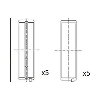 Auto-moto Hlavní ložiska klikového hřídele FAI AutoParts BM1028-STD