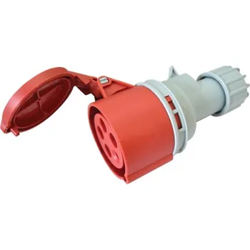 Elektrická zásuvka Tracon TICS-2252H Průmyslová zásuvka, se zvýšeným krytím 32A, 400V, 3P+N+E, 6h, IP67 (Tracon TICS-2252H)