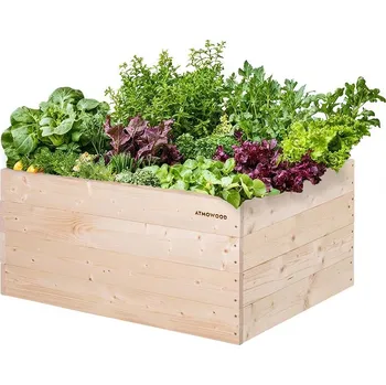 Vyvýšený záhon Dřevěný vyvýšený záhon 80 x 60 x 40 cm