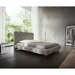 DELIFE Čalouněná postel Nayara 140x200 cm bouclé stříbrně šedá