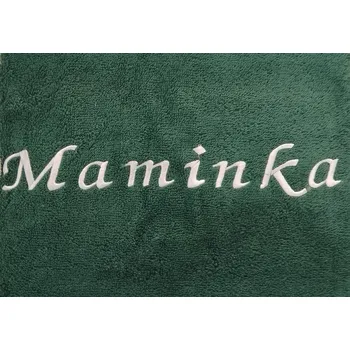Ručník s výšivkou Maminka 50x100 (13-tm.zelená)