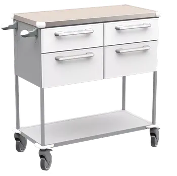 ASSIST 404 vozík zdravotnický, plast ABS, bílá