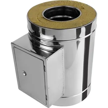 Komín PRODMAX 220/300 Čistící díl s dvířky 140x210 /0,6mm nerez