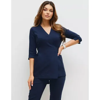 Zdravotnický oděv Zdravotnická halena se zavazováním Rosalie - NAVY 0