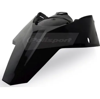 Zadní blatník POLISPORT + integrované boční panely černý KTM KTM EXC-F 400 Racing 2009-2011