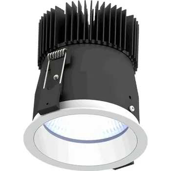 Illuxtron Silné kruhové vestavné svítidlo Strada 100 LV-HE Teplota chromatičnosti / Stmívání: 4000 Kelvinů / Nestmívatelné, Barva vnější / barva vnitřní: Bílá / Bílá, Úhel vyzařování: 60° 85N00365EW02