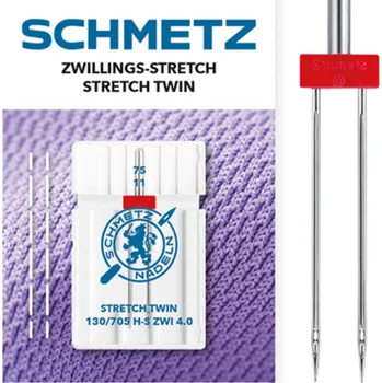 Schmetz strojové dvojjehly Stretch, 4,0/75