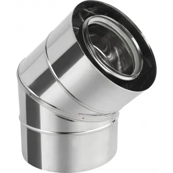 Kouřovod PRODMAX TD100/150 Koleno 45°