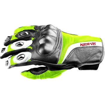 Moto rukavice NERVE Rukavice na motorku KQ11 Neon - Velikost M