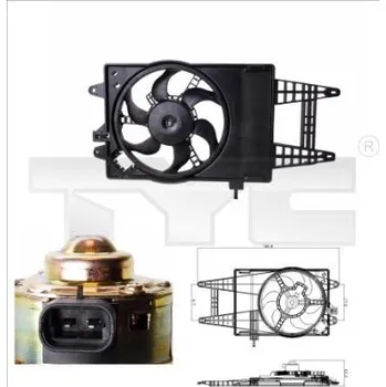 Chladič motoru Větrák, chlazení motoru TYC 809-0004