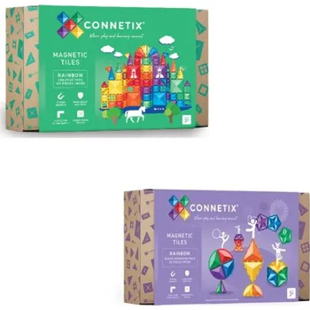 ostatní stavebnice Connetix Tiles Magnetická stavebnice (102 ks) + Rozšíření tvary (36 ks)