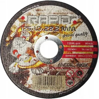 Řezný kotouč MAR-POL Kotouč řezný na kov, nerez, 125x1x22,2mm RAPID