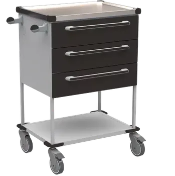 ASSIST 194 vozík zdravotnický, plast ABS, černá