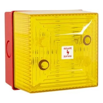 Dioda řada: FD40 Dioda LED s vizuálním blikáním barva čočky Žlutá LED 24 V DC, rozsah: FD40