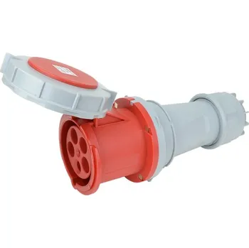 Elektrická zásuvka Tracon TICS-245 Spojovací průmyslová zásuvka, s přech.se zvýšeným krytím 125A, 400V, 3P+N+E, 6h, IP67 (Tracon TICS-245)