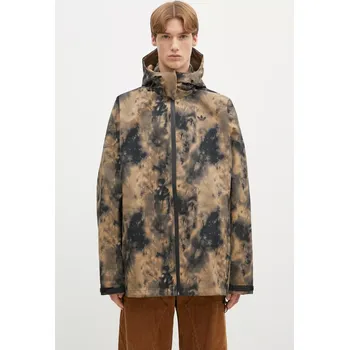 Pánská větrovka Bunda adidas Originals Jacket pánská, béžová barva, přechodná, oversize, IX7345, XL, 80X