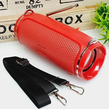 Bluetooth reproduktor Malý bezdrátový bluetooth reproduktor A39, FM rádio, anténa - červená