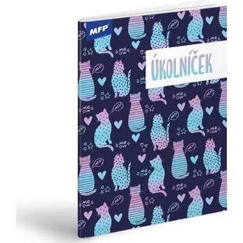 Sešit Úkolníček A6, 40 listů, Kočky