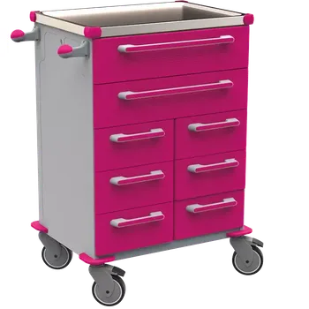 UNIT 263 N vozík zdravotnický, plast ABS, fialová