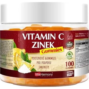 Zdraví VitaHarmony Vitamin C & Zinek Gummies 100 gummies