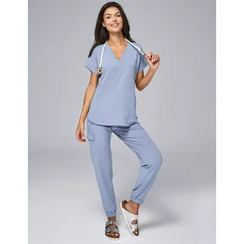 Zdravotnický oděv Kalhoty Amelia Jogger - CEIL BLUE 0