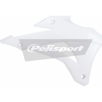 POLISPORT Kryty chladiče bílé Kawasaki KX85/KX100 KAWASAKI KX 100 2014-2018