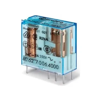 Relé Výkonové relé DPDT Montáž na PCB 6V dc 40