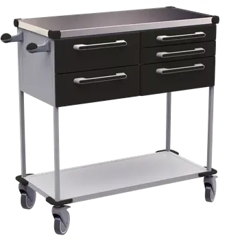 ASSIST 407 vozík zdravotnický, plast ABS, černá