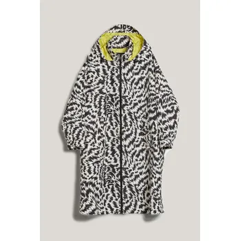 Dámský kabát KABÁT KARL LAGERFELD PRINTED PARKA ELEKTRIKA BLACK/WHITE