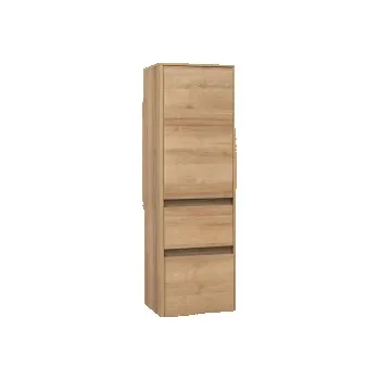 Koupelnový nábytek LA FUTURA AQUALINE Skříňka vysoká pravá 4YOU 40x125x36 cm světlý dub