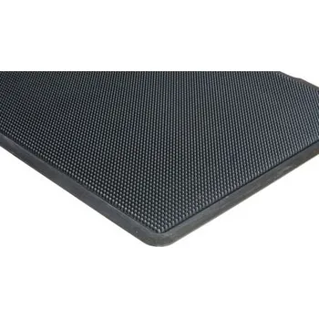 Rohožka rohož gumová STIFT 10mm, 68*45cm s nášlapnou hranou, černá