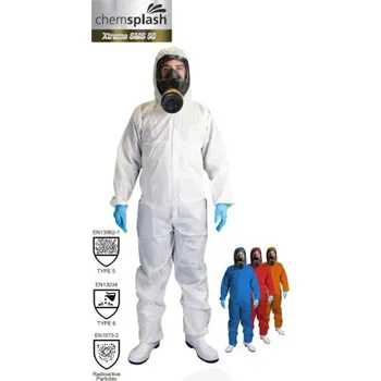 Pracovní obuv Kombinéza Chemsplash Xtreme SMS 50, Typ 5/6, vel. XL, červená - VÝPRODEJ Chemsplashsms50/cerv/XL XL Červená