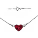 Stříbrný náramek se srdcem Crystals from Swarovski SIAM