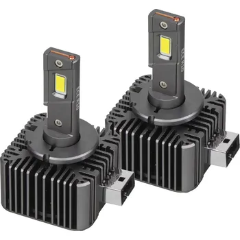 Autožárovka LED 2x D1S-100 AKTIV - Sada 2x automobilová LED žárovka D1S s větráčkem, 100W, svit bílá, 2x 6000lm, nap. 8-48V